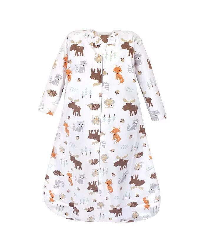 

Спальный мешок из хлопкового трикотажа с длинными рукавами для мальчиков и девочек Hudson Baby, коричневый