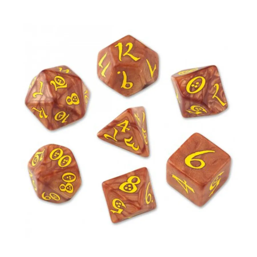 

Poly Set Карамель с желтым (7), Classic Role Playing Games Dice