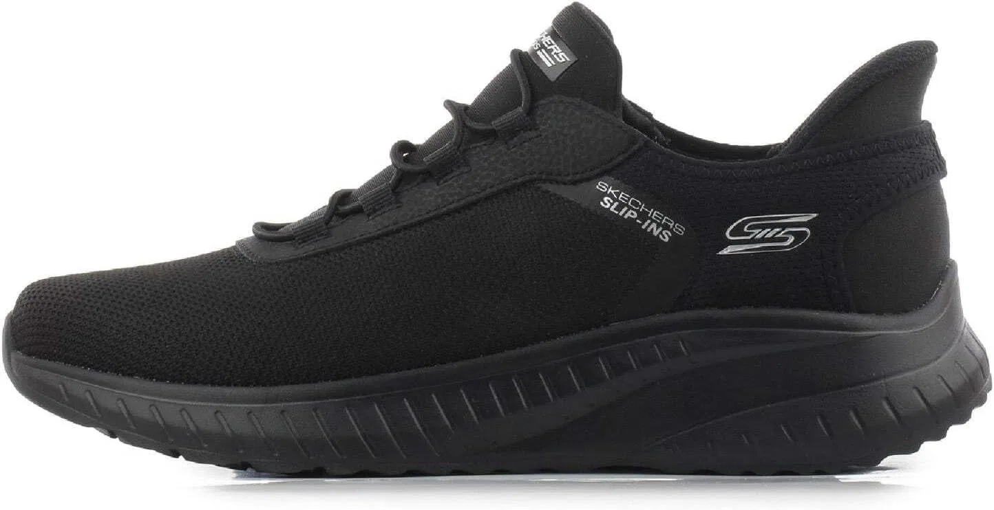 Мужские кроссовки для ходьбы Skechers Bobs Squad Chaos Tough, Black Mesh Trim