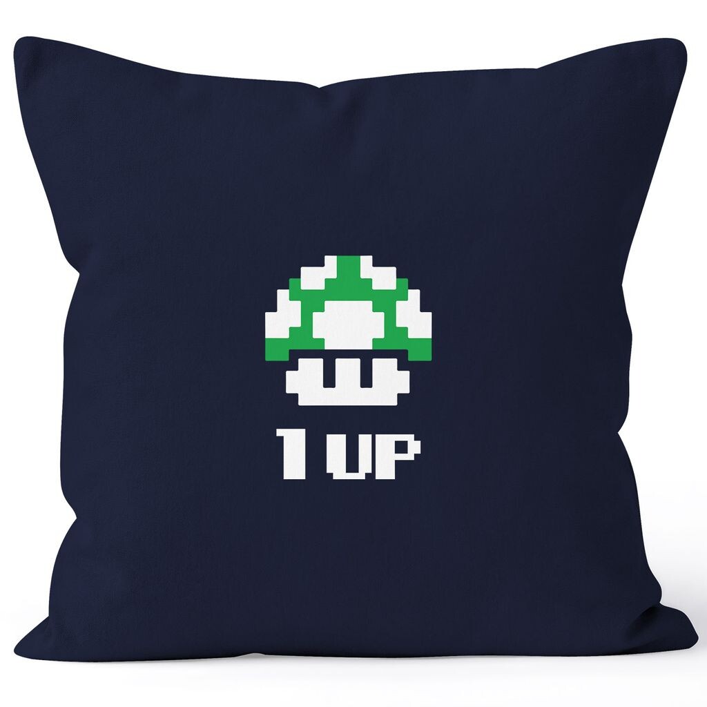 

Наволочка на день рождения в стиле ретро Pixel Mushroom 1-Up Mushroom Игровая консоль уровня Up 90-е MoonWorks темно-синего цвета 40 см x 40 см, Синий, Наволочка на день рождения в стиле ретро Pixel Mushroom 1-Up Mushroom Игровая консоль уровня Up 90-е Mo