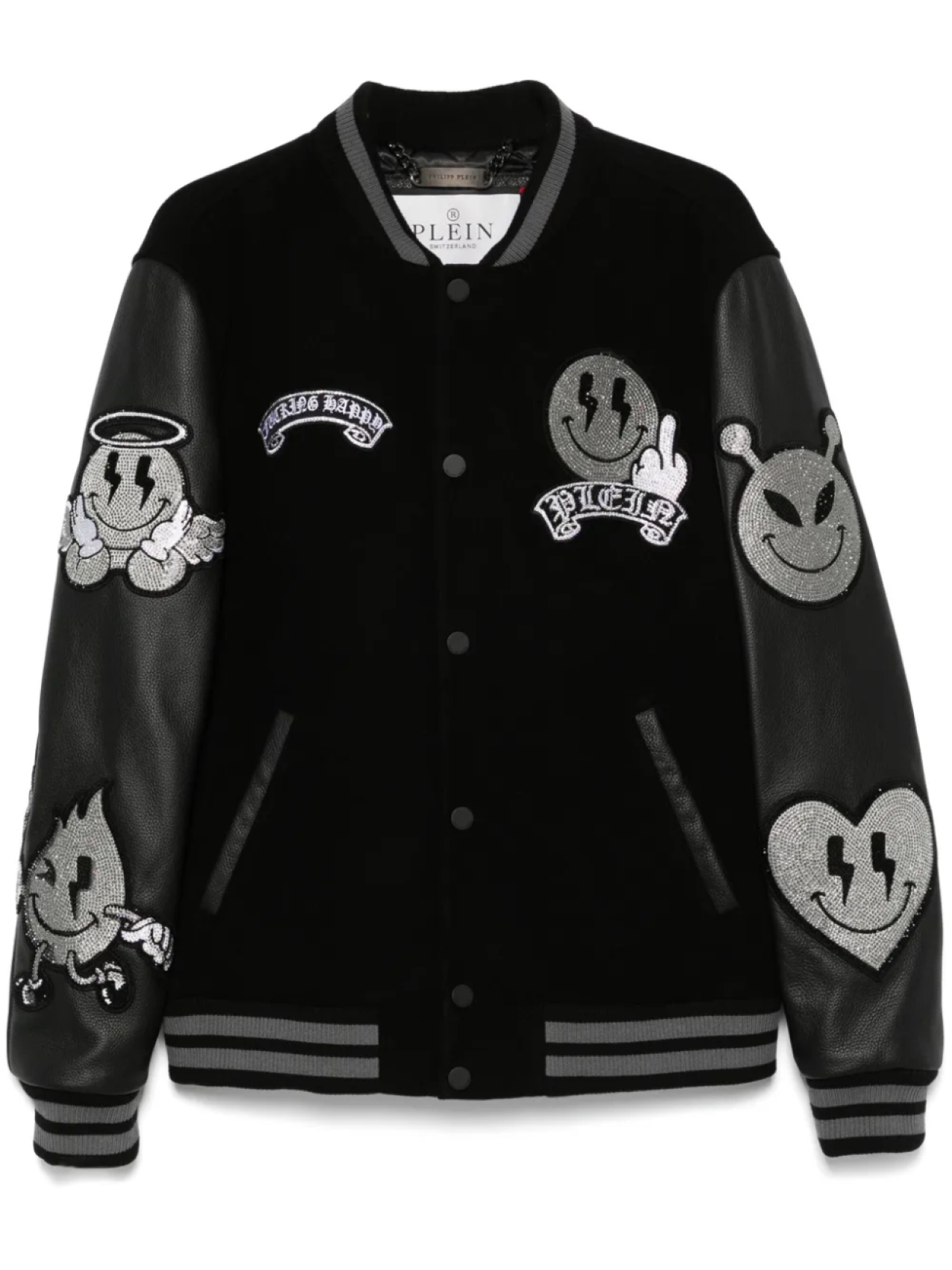 

Куртка с узором Philipp Plein, черный