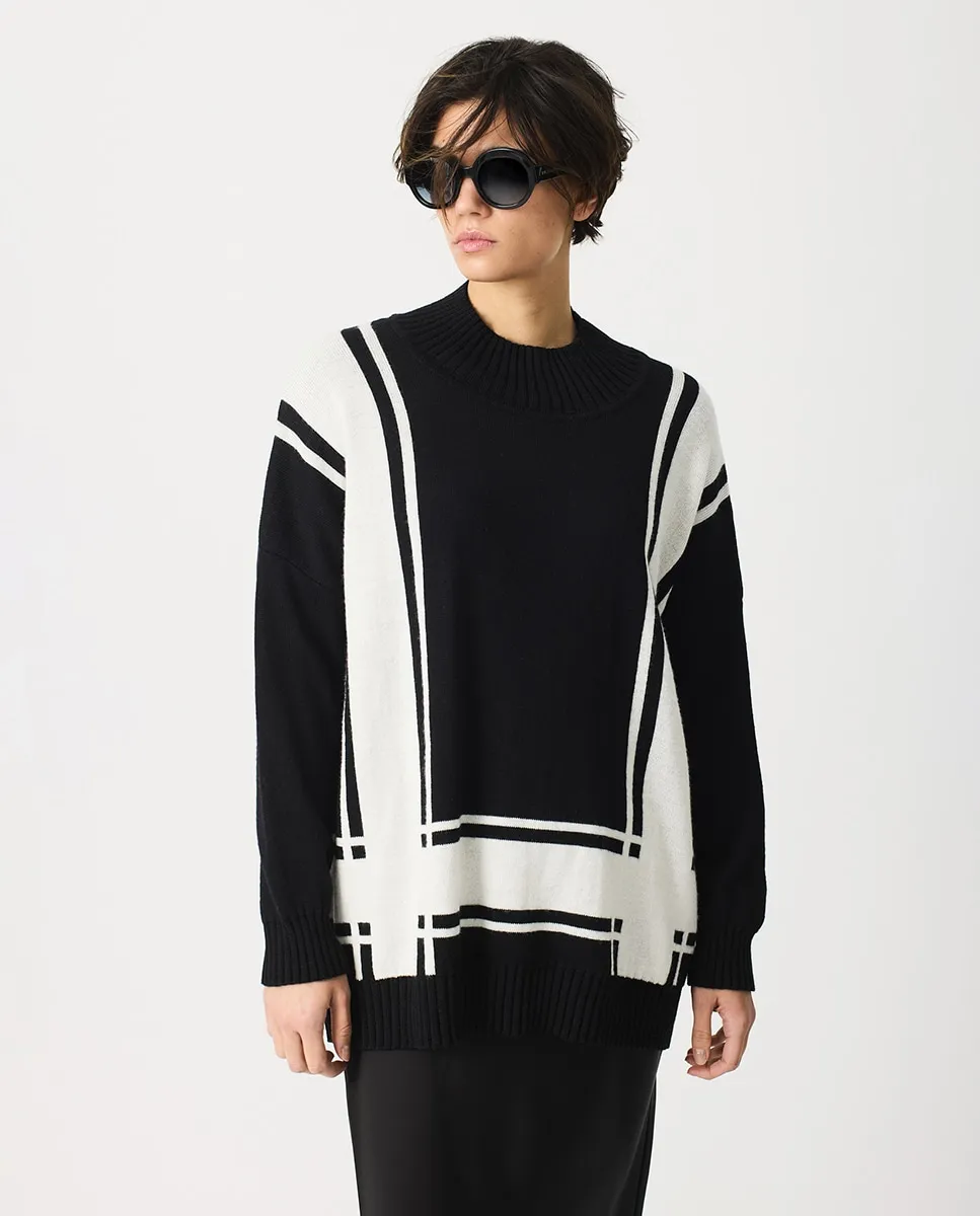 

Женский клетчатый свитер с расположением в 2 цвета Escorpion