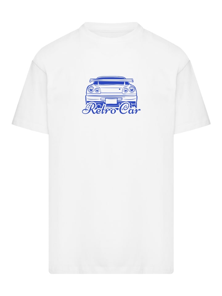 

Футболка большого размера с ретро-автомобилем в японском уличном стиле белого цвета F4NT4STIC, Белый, Футболка большого размера с ретро-автомобилем в японском уличном стиле белого цвета F4NT4STIC