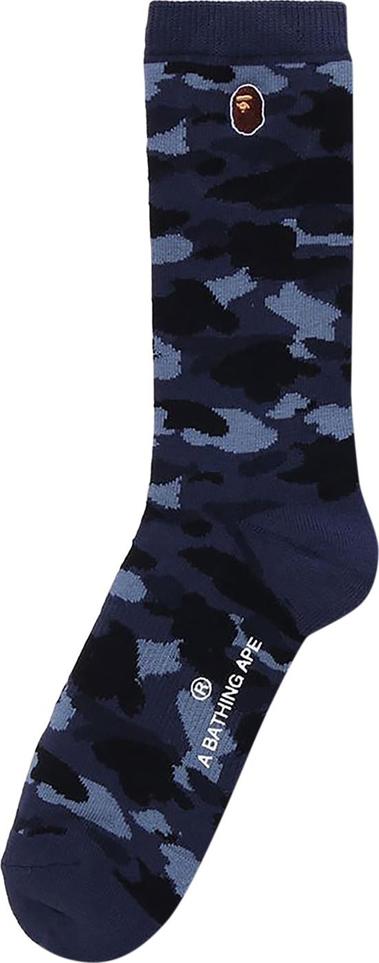 

Носки BAPE Color Camo Ape Head One Point 'Navy', синий