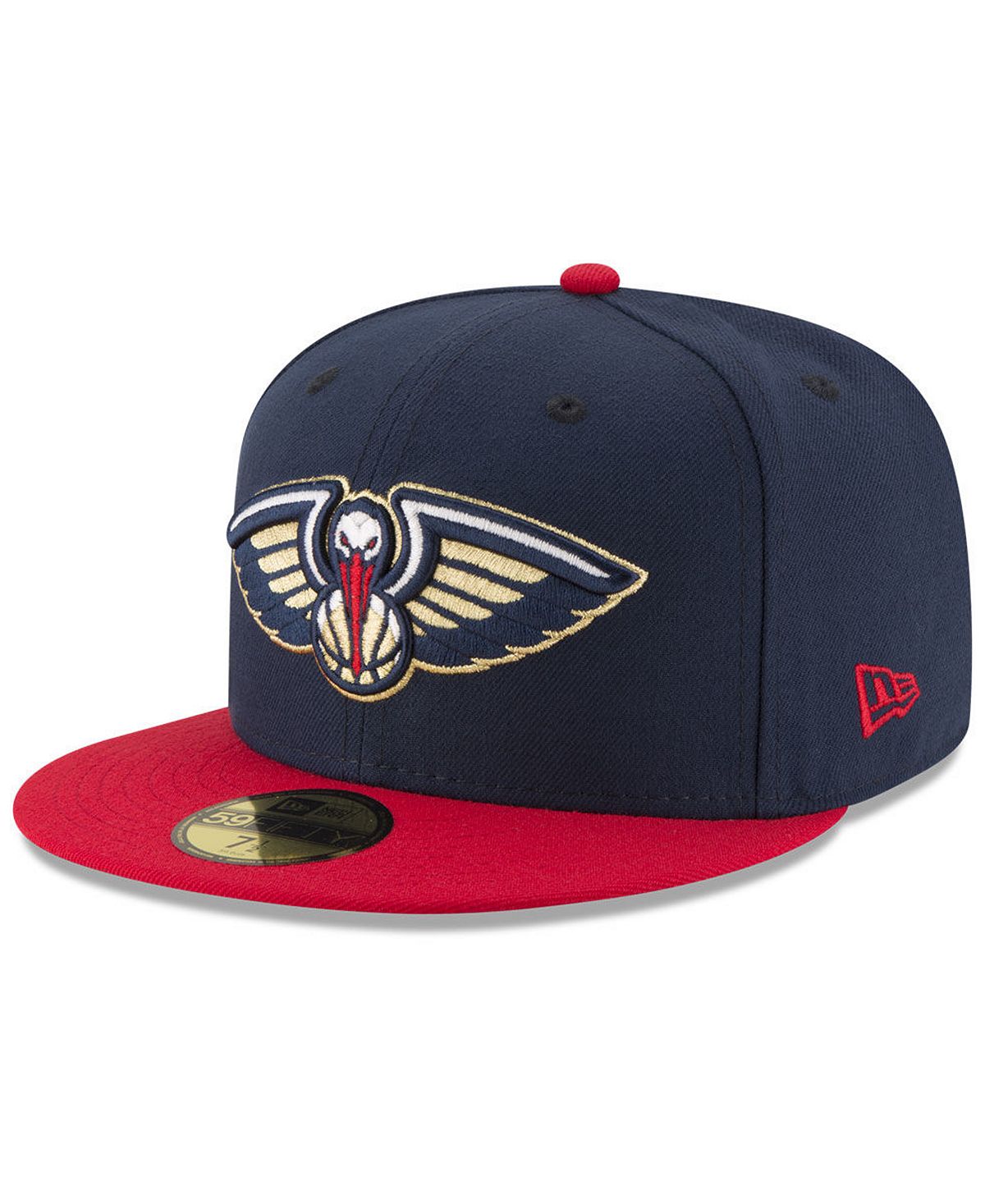 

Двухцветная приталенная кепка New Orleans Pelicans Basic 59FIFTY New Era