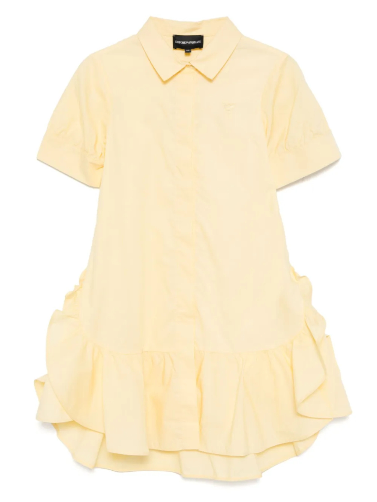 

Emporio Armani Kids платье с вышитым логотипом, желтый