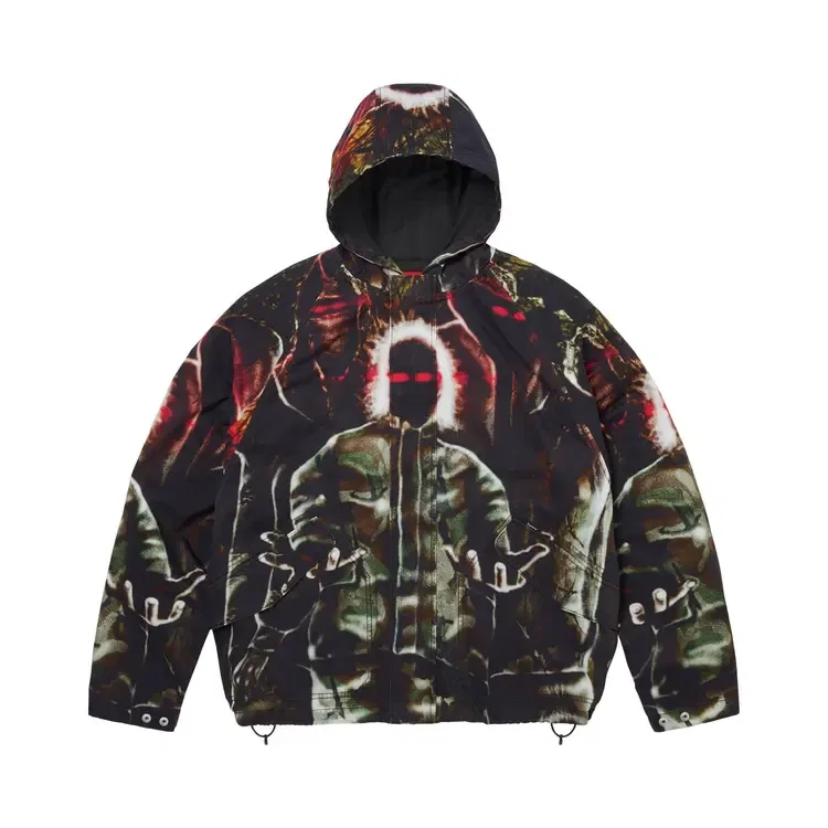Куртка Supreme Hooded Raglan Jacket, мультиколор