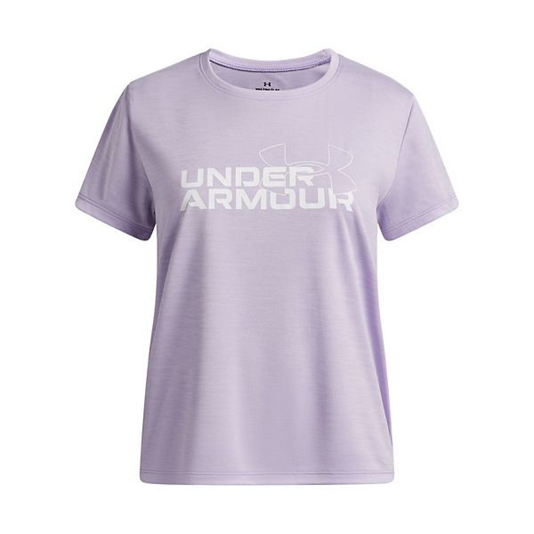 

Футболка с коротким рукавом Girls 7-18 tech twist wordmark logo Under Armour, Purple