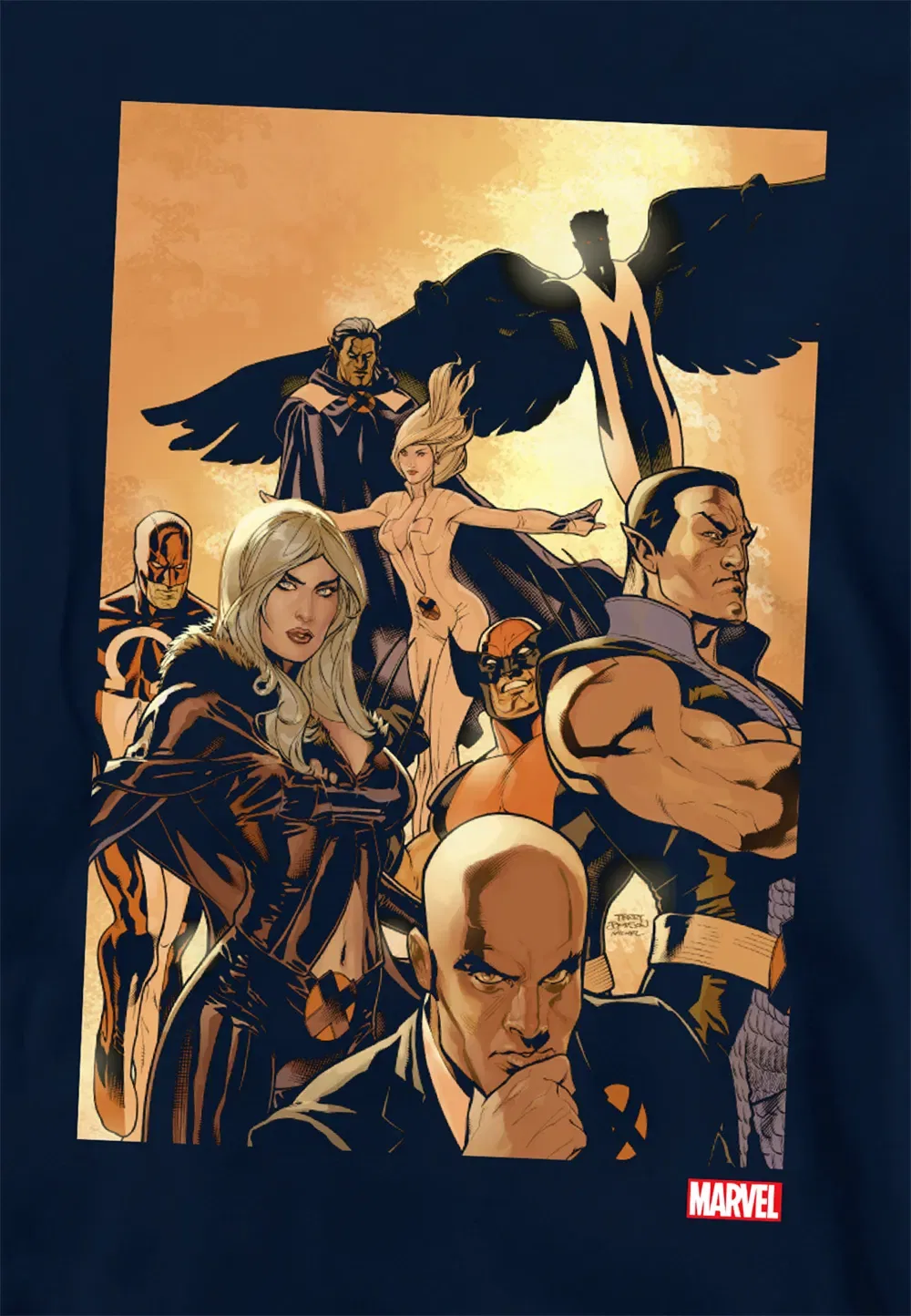 Детская худи Marvel X-Men Team Cover, темно-синий — фото 2