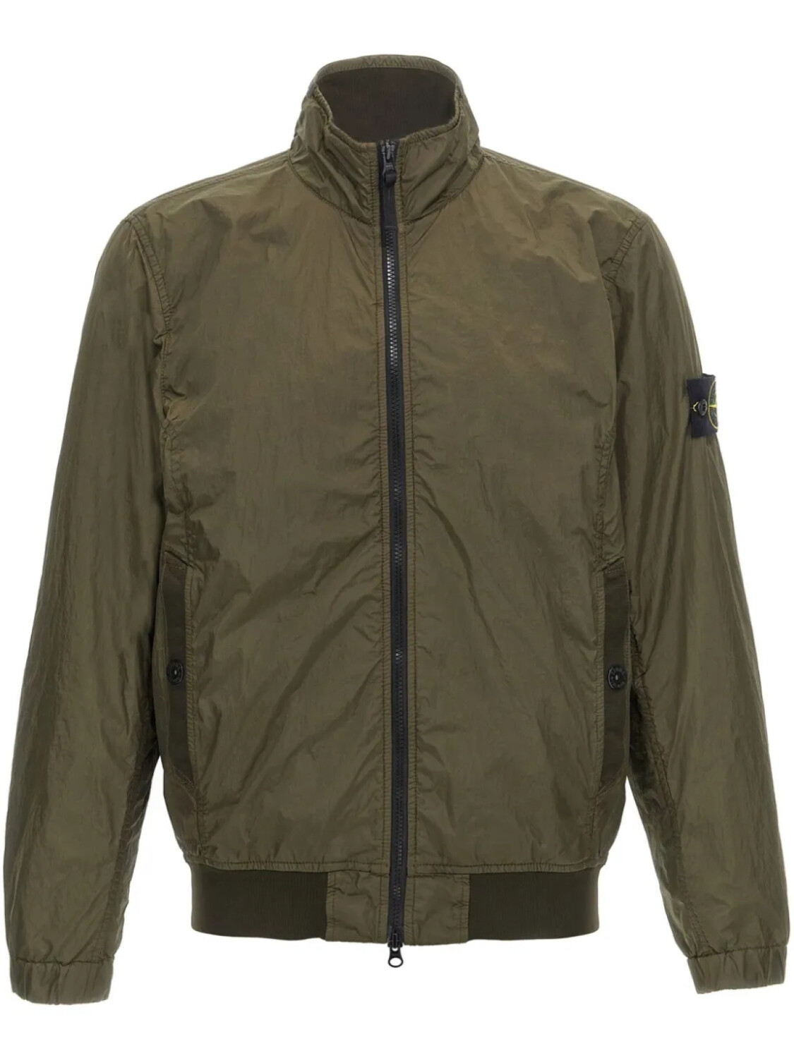 

Куртка-бомбер Stone Island с жатым узором, зеленый