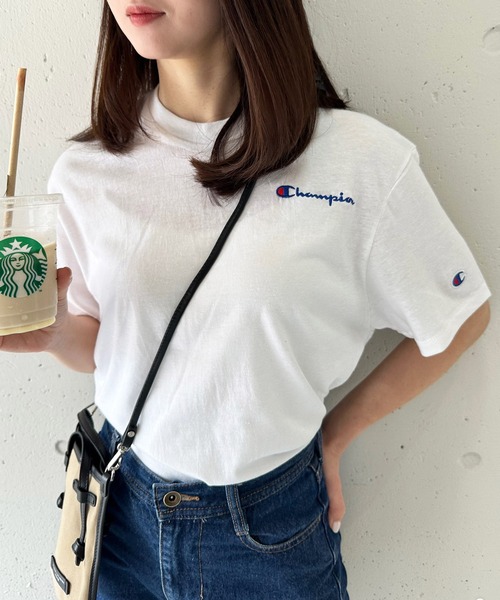 

Футболка, хлопок, крой оверсайз Champion, белый