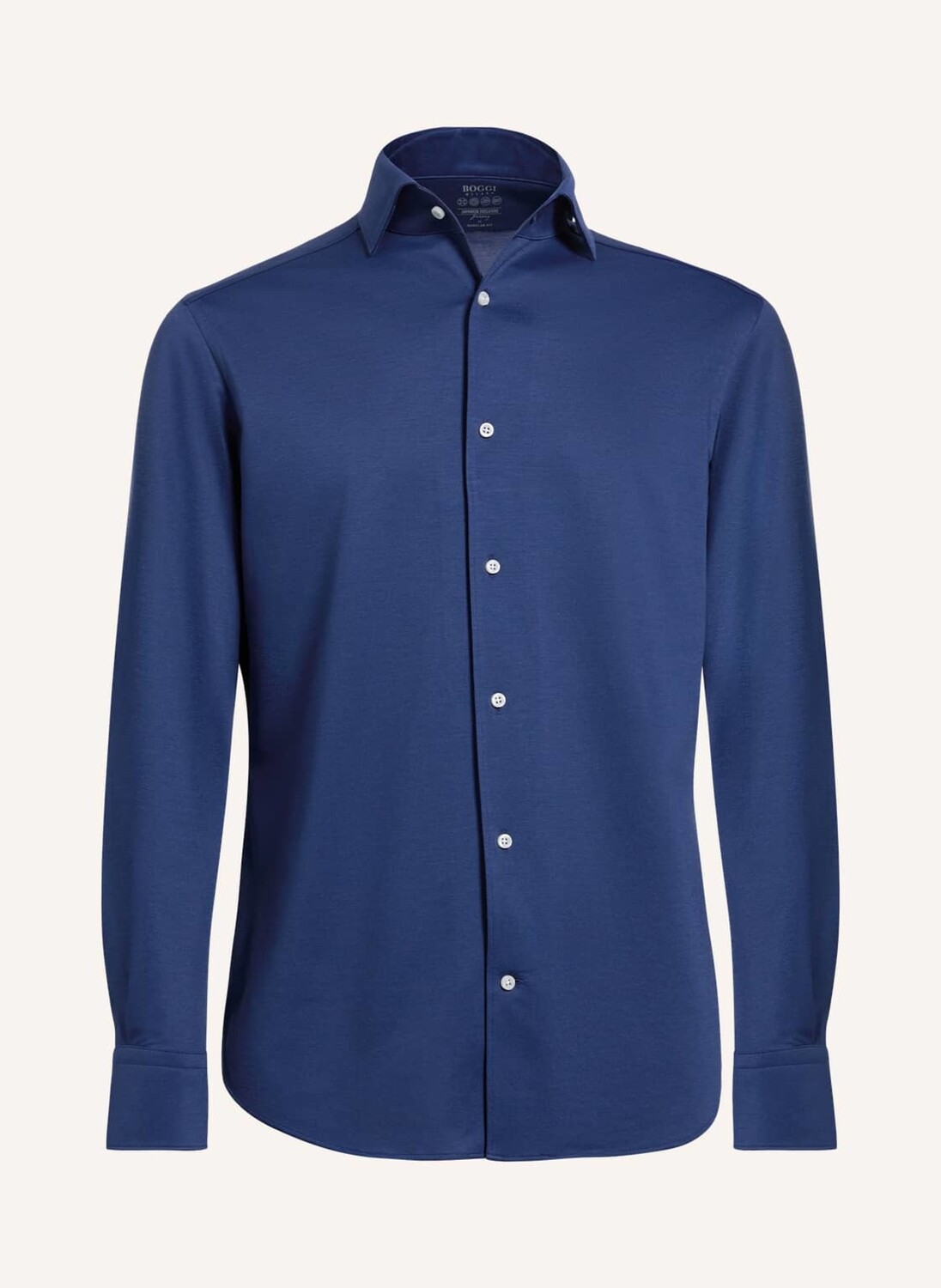 

Рубашка поло BOGGI MILANO Jersey-Polohemd Regular Fit, синий