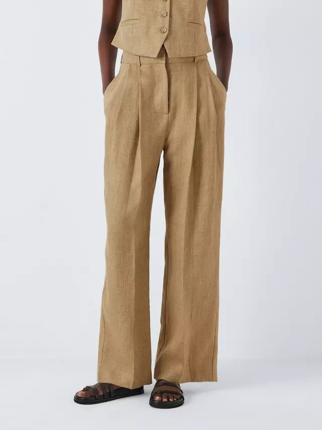 

Брюки John Lewis John Lewis Basketweave Linen, цвет raffia