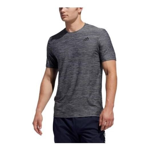 Футболка Adidas All Set Tee 'Black Melange', черный — фото 2