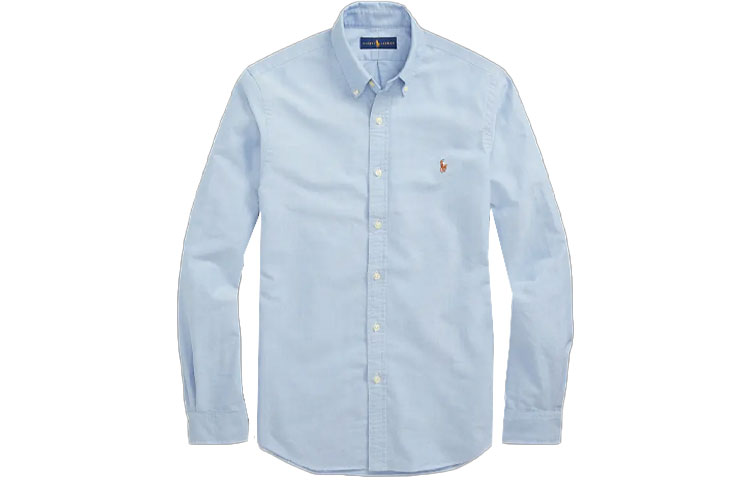 Polo Ralph Lauren Рубашка мужская синяя — фото 3