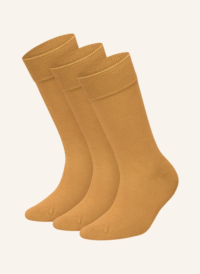 

Комплект из 3 носков one color smooth Dillysocks, желтый