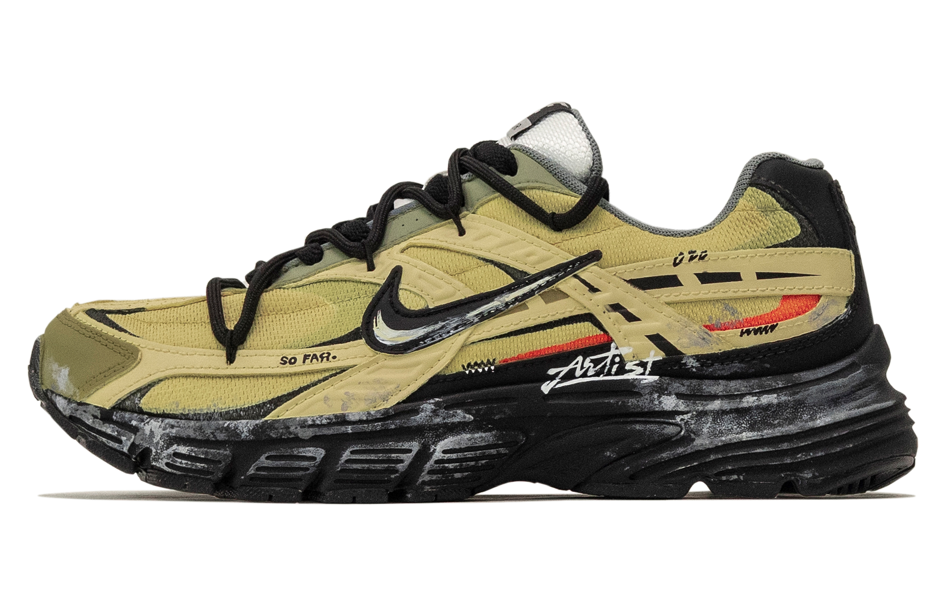 

Беговые кроссовки мужские низкие с амортизацией Initiator Cushioning и износостойкостью Nike, avocado зеленый