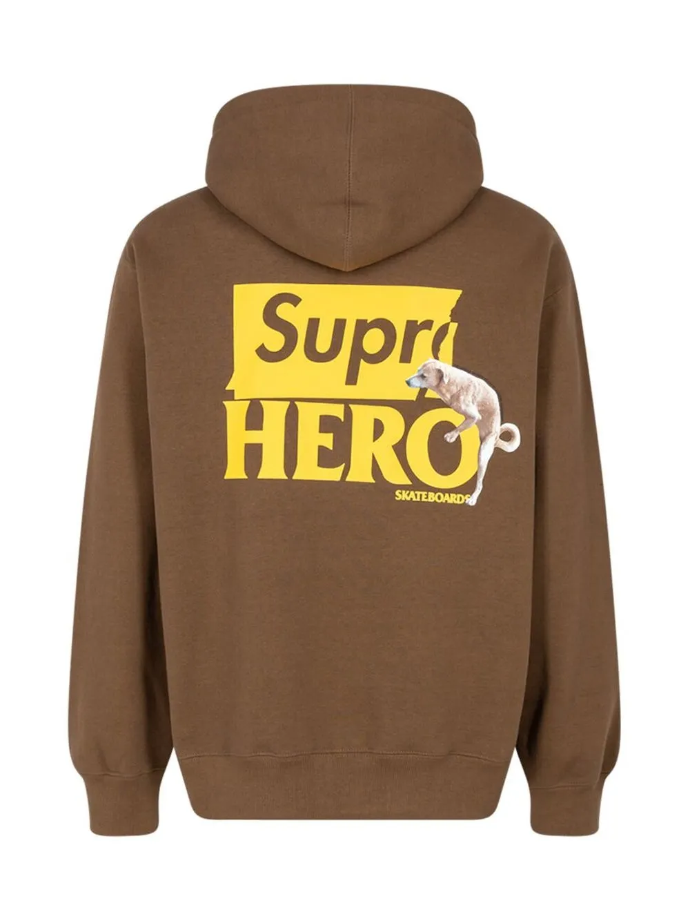 Худи из коллаборации с Antihero Supreme, коричневый — фото 2