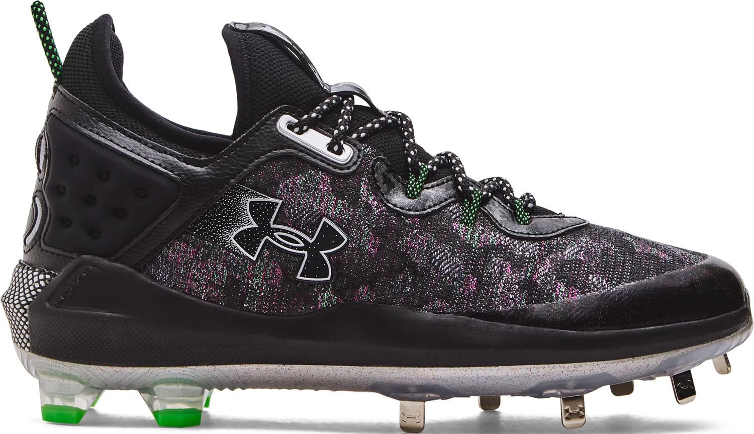 Under Armour мужские бейсбольные бутсы UA Harper 8 Low ST - высокая энергоотдача и максимальное сцепление, Black/Metallic Silver - 001 — фото 3