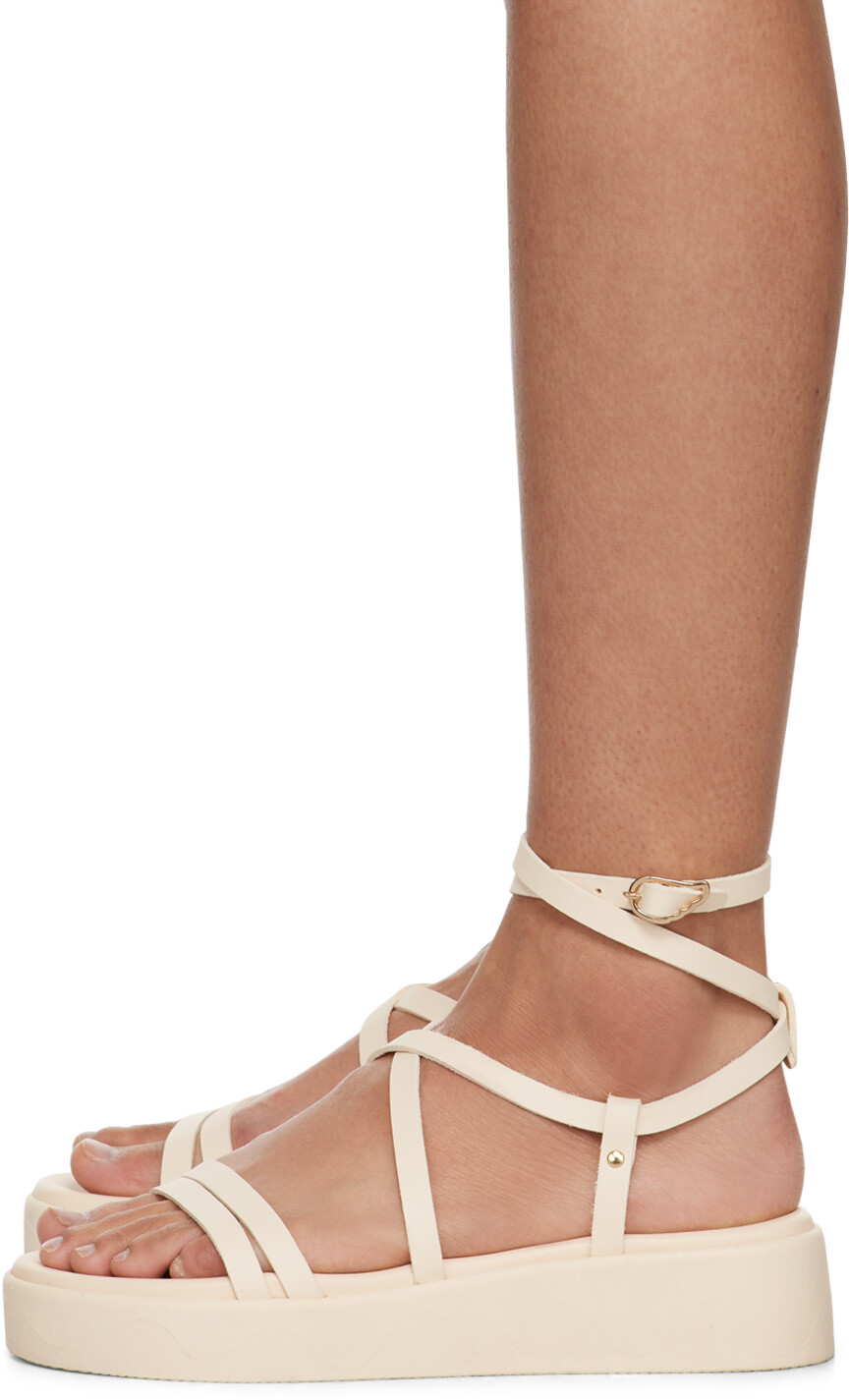 Белоснежные сандалии Aristea Ancient Greek Sandals, цвет Off white — фото 3