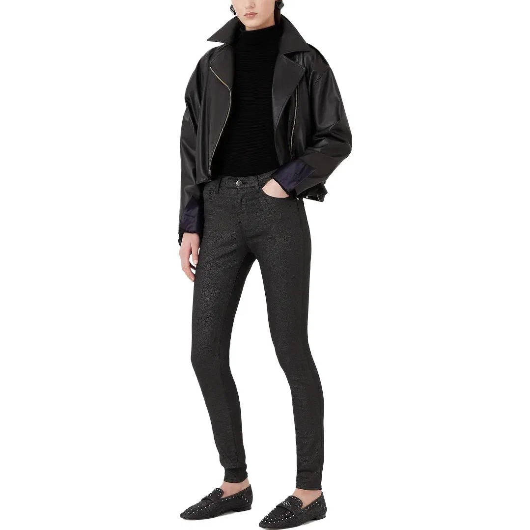 Джинсы Slim Fit Emporio Armani Black — фото 4