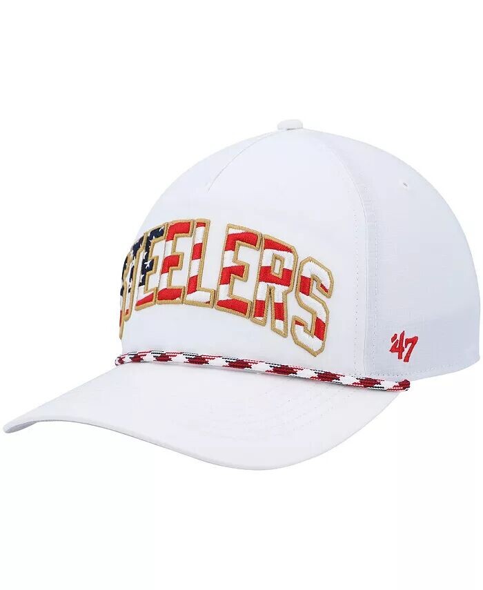 

Мужская белая кепка Pittsburgh Steelers Hitch Stars and Stripes Trucker Adjustable '47 Brand