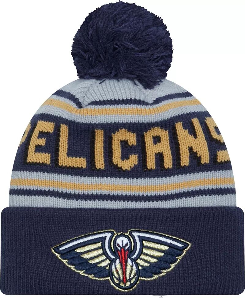 

Синяя вязаная шапка New Era для взрослых New Orleans Pelicans