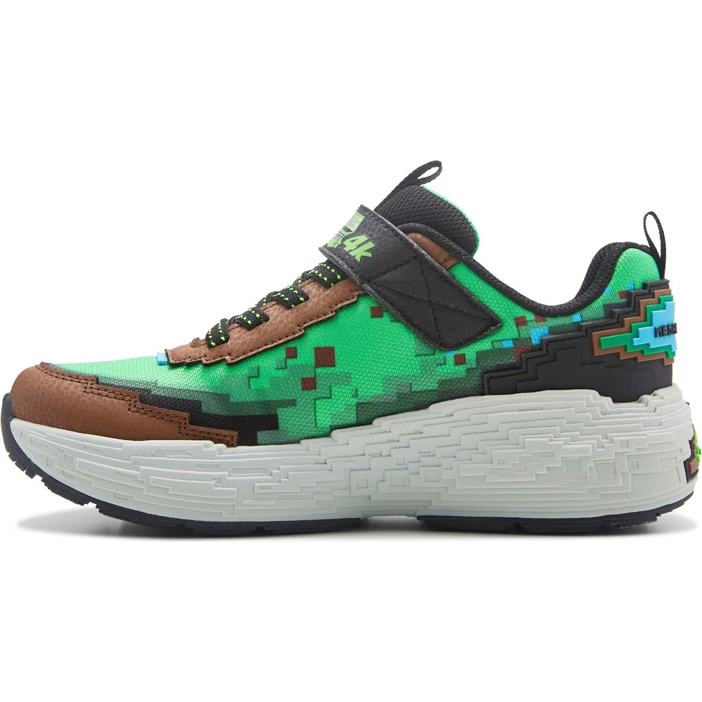 Детские кроссовки Skechers mega-craft 4k для маленьких и больших детей, brown/green — фото 3