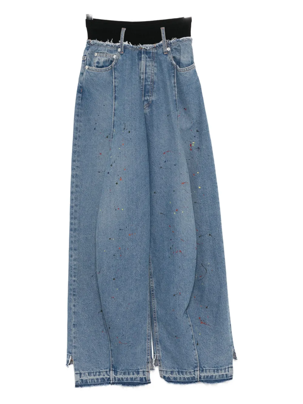 

Джинсы с эффектом потертости ALAINPAUL, синий