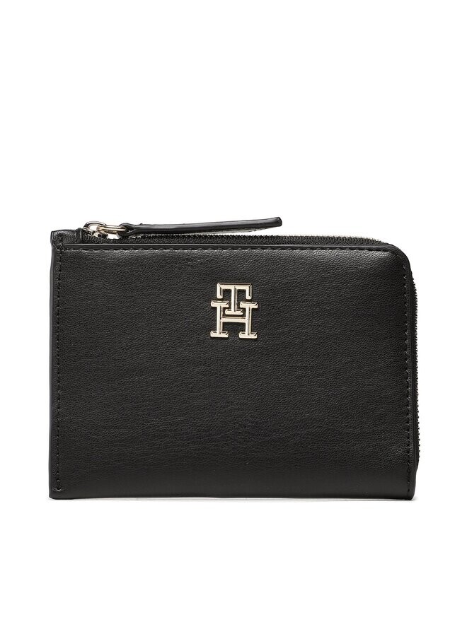 

Кошелек Th Feminne Med Slim Wallet Tommy Hilfiger, черный