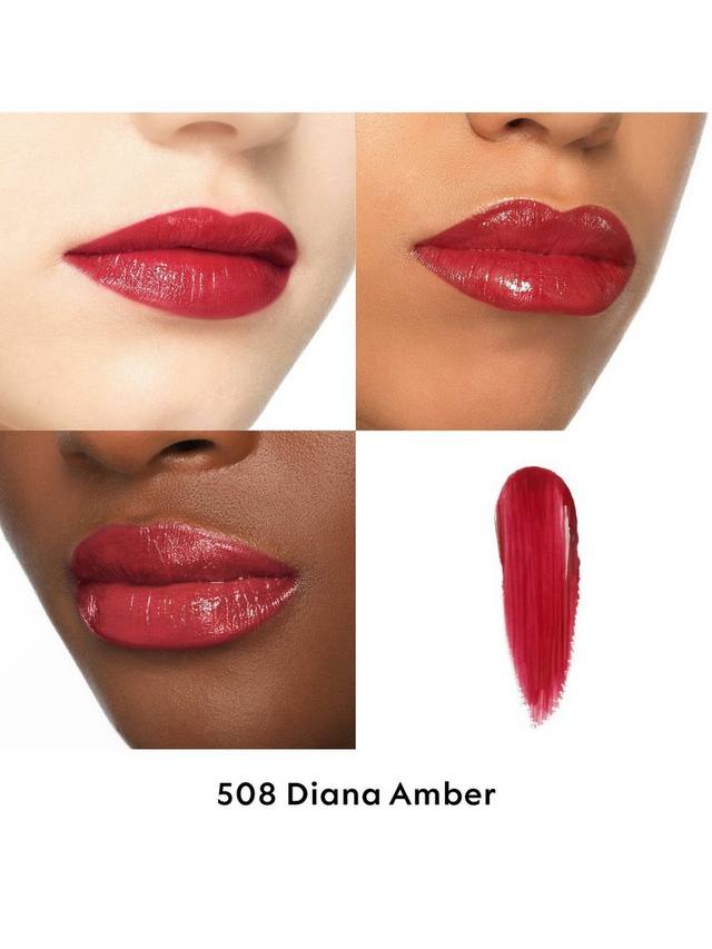 Блестящая помада Rouge de Beauté с высоким глянцем Gucci, 08 Diana Amber — фото 2