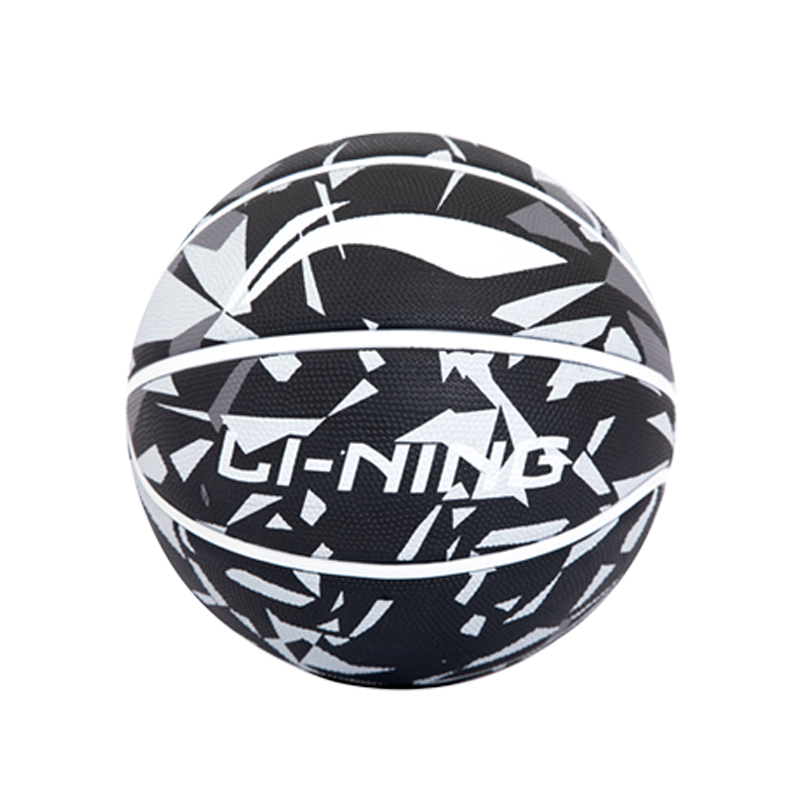 

LINING Резиновый баскетбольный мяч Black White размер 7 тренировочный