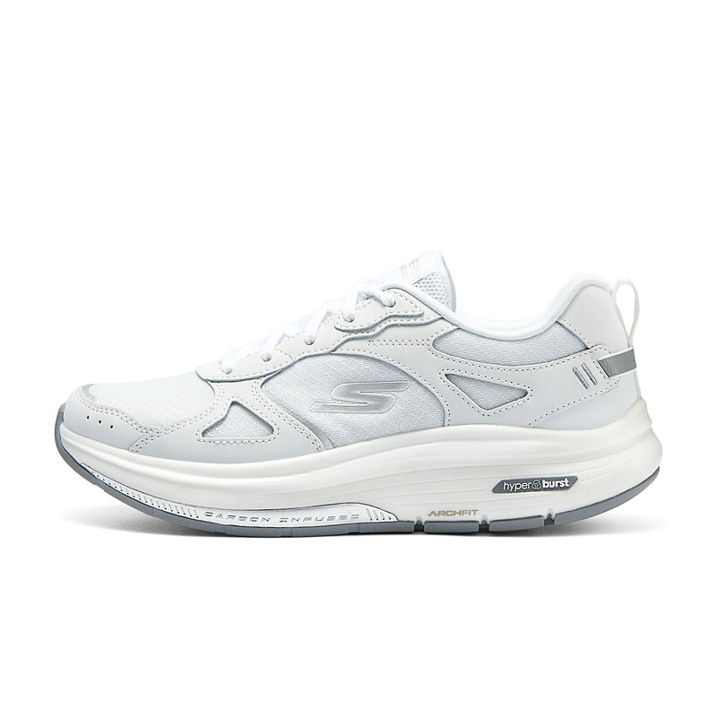 

Кроссовки женские с низким верхом, белые/серебристые Skechers