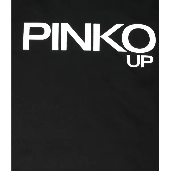 Укороченная футболка из джерси Pinko Up, черный — фото 3