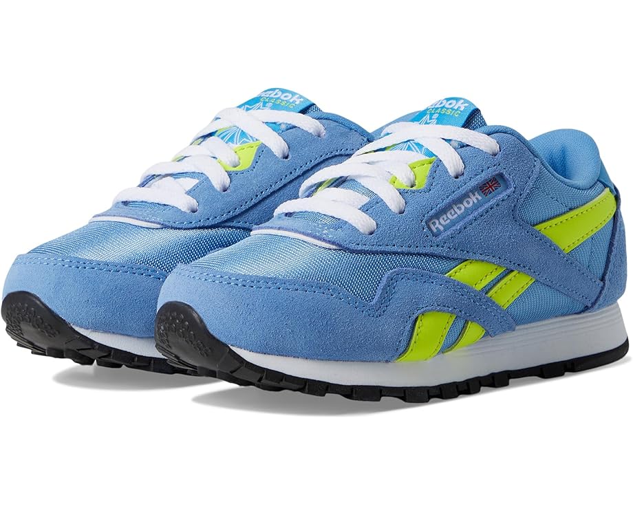 

Ботинки Reebok Kids Classic Nylon, цвет Essential Blue/Solar Acid Yellow/Blue
