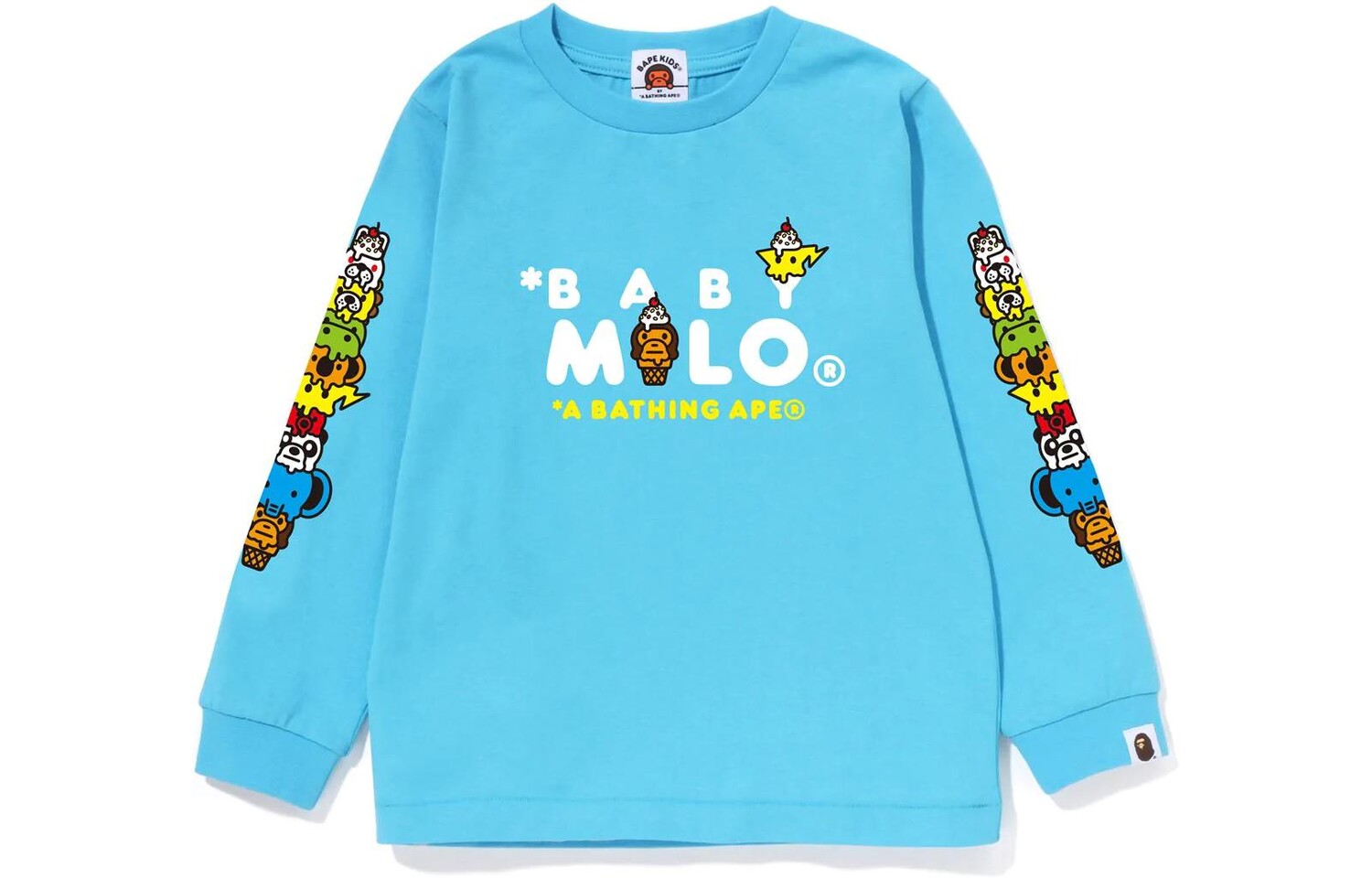 

Детская толстовка A Bathing Ape, желтый