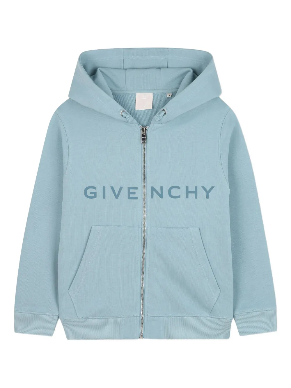 

Худи на молнии с логотипом Givenchy Kids, синий