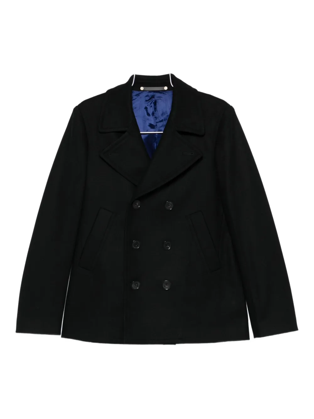 

Двубортное полупальто Paul Smith, синий