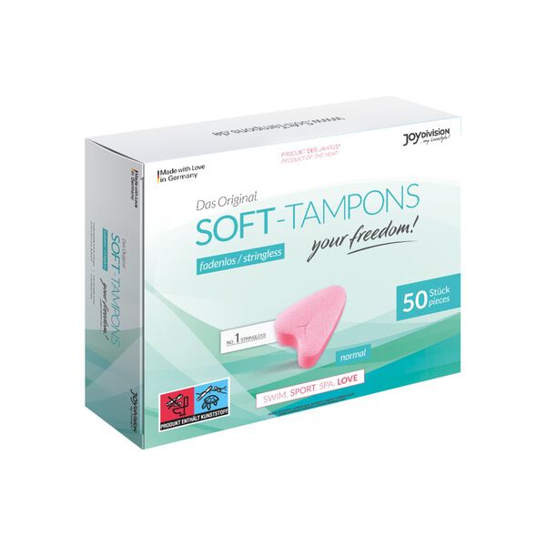 

Обычные тампоны, 50 шт./1 упаковка. Joydivision Soft-Tampons