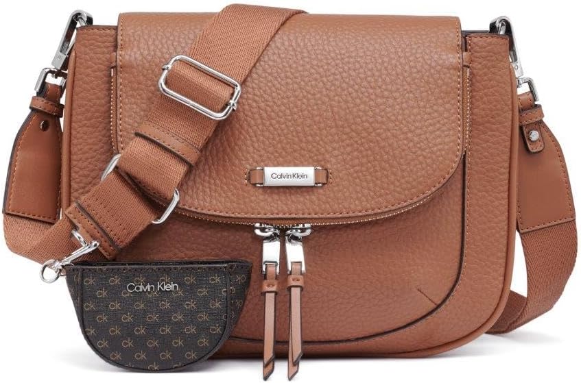 

Организационный мессенджер Calvin Klein Zulle Flap, Caramel