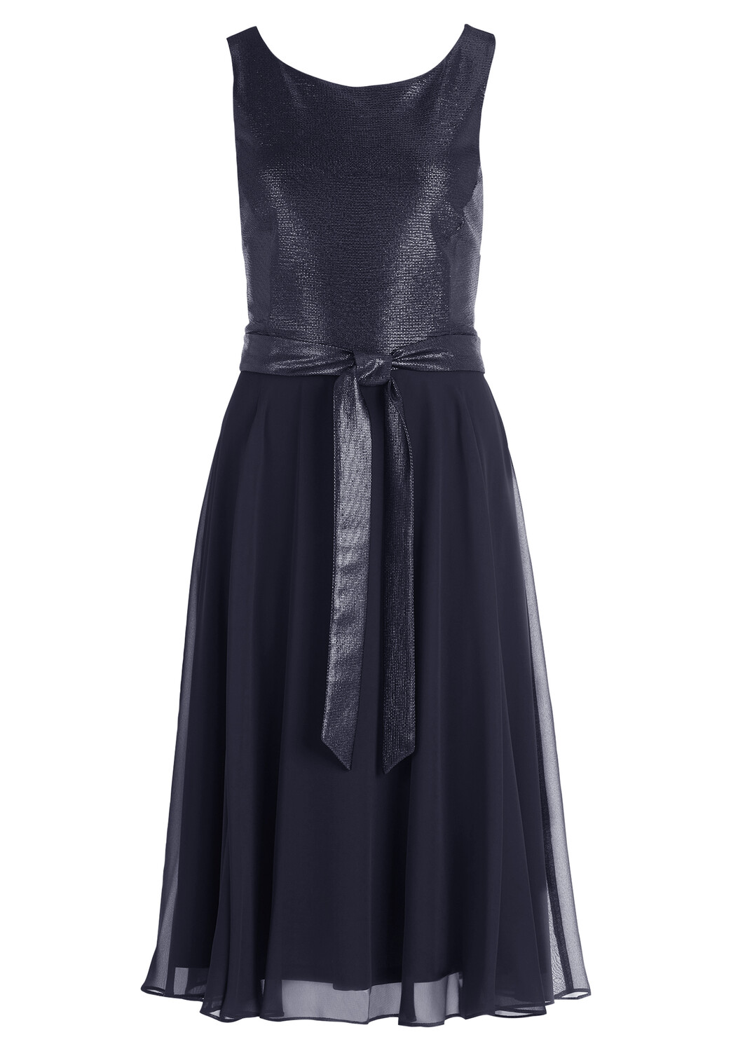 

Платье Vera Mont Cocktail mit Gürtel, цвет Patch Dark Blue/Dark Blue