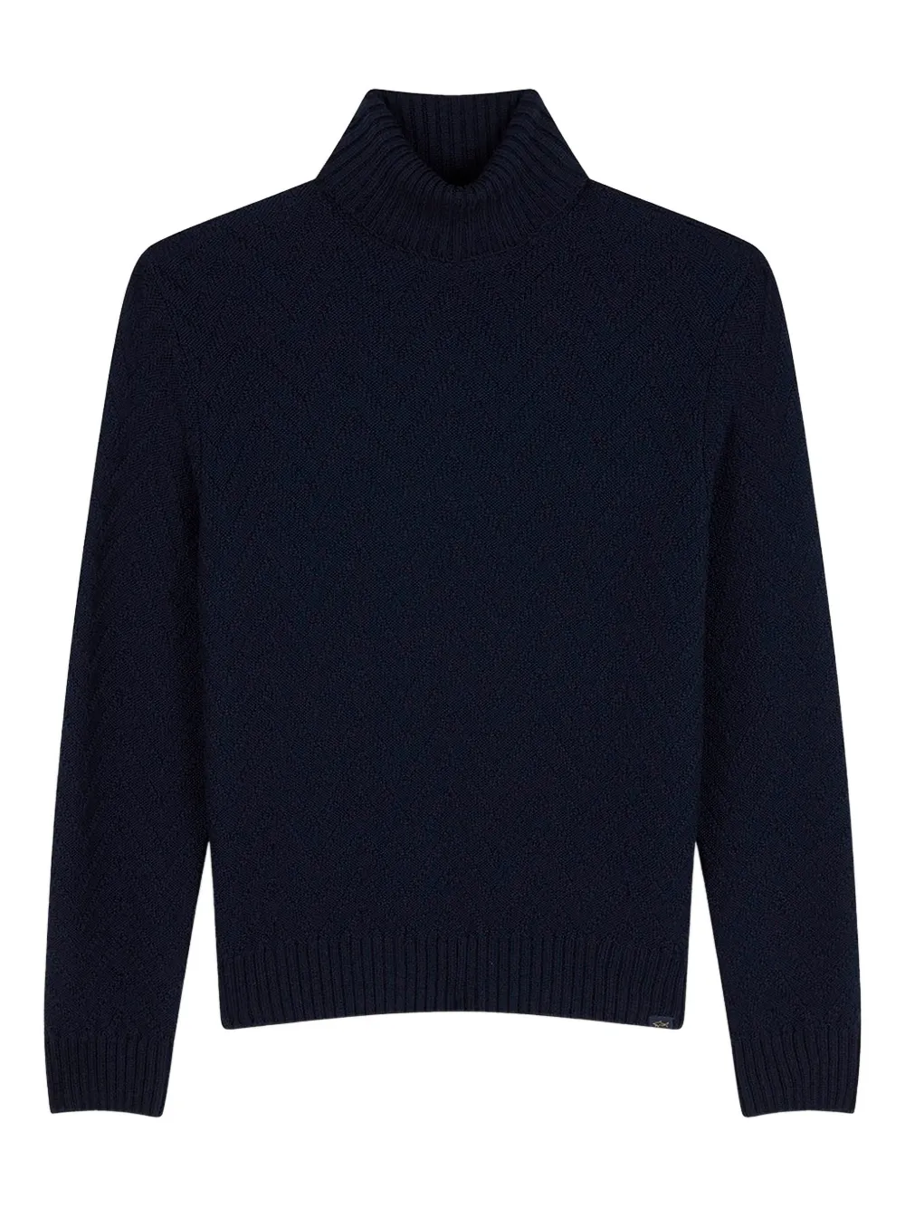 

Шерстяной свитер с воротником-гольф Paul & Shark, синий