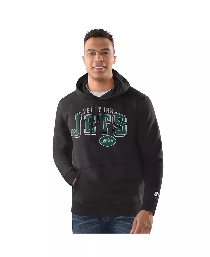 

Мужская серая толстовка с капюшоном New York Jets Vintage Starter