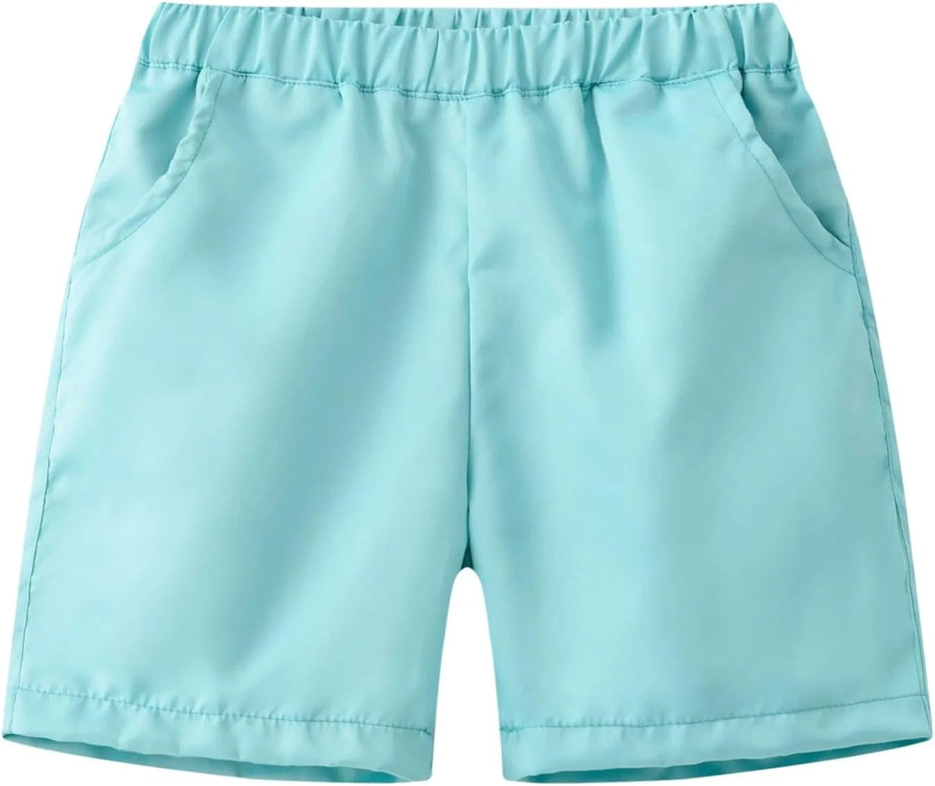 Детские спортивные шорты с эластичным поясом и шнурком, Mint Green