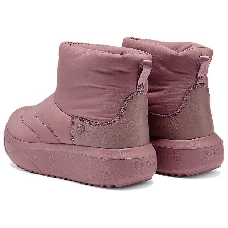 Зимние ботинки женские Skechers короткие стеганые, розовый — фото 4