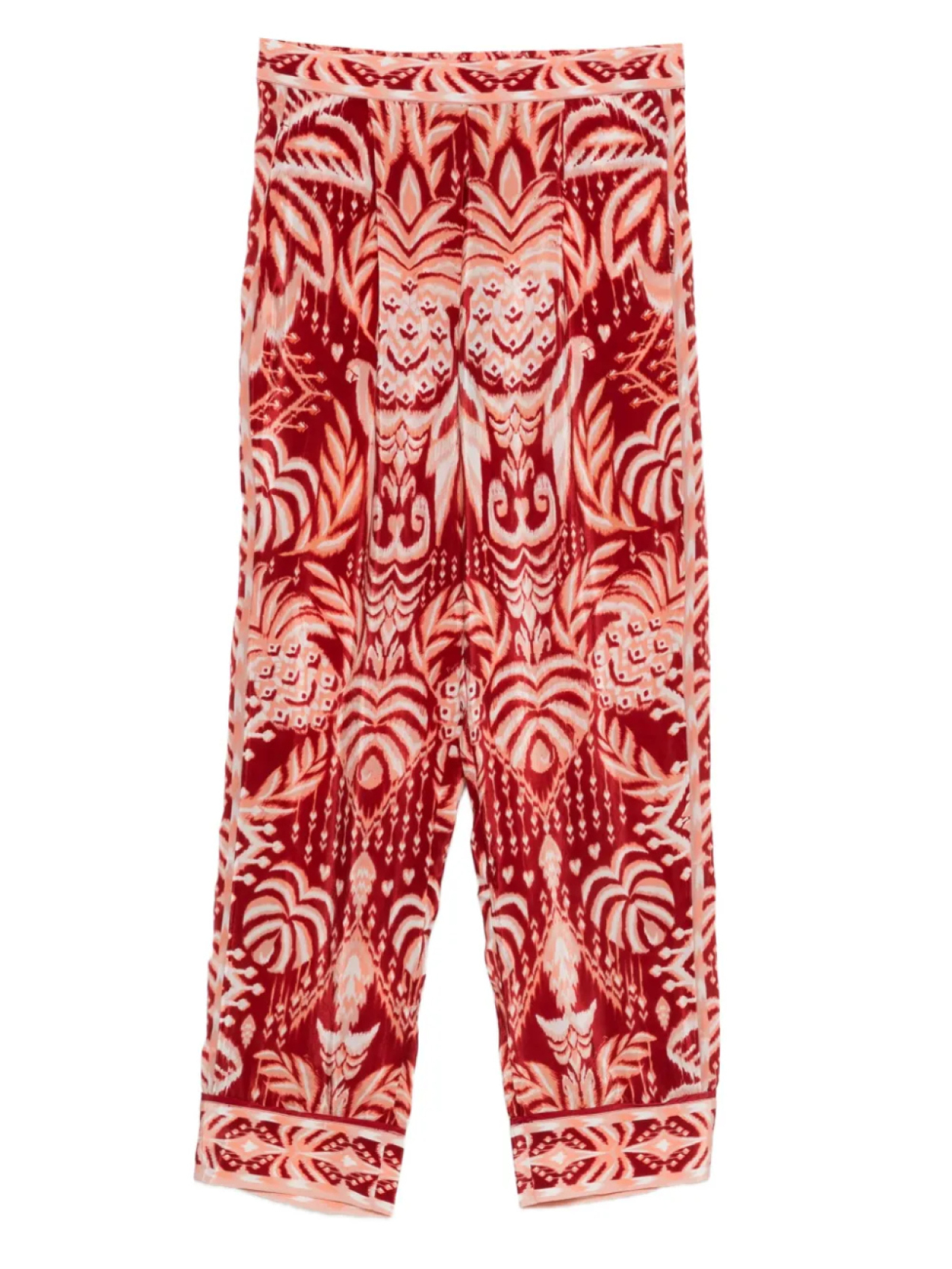 

Брюки FARM Rio Tropical Tapestry со складками икат, красный