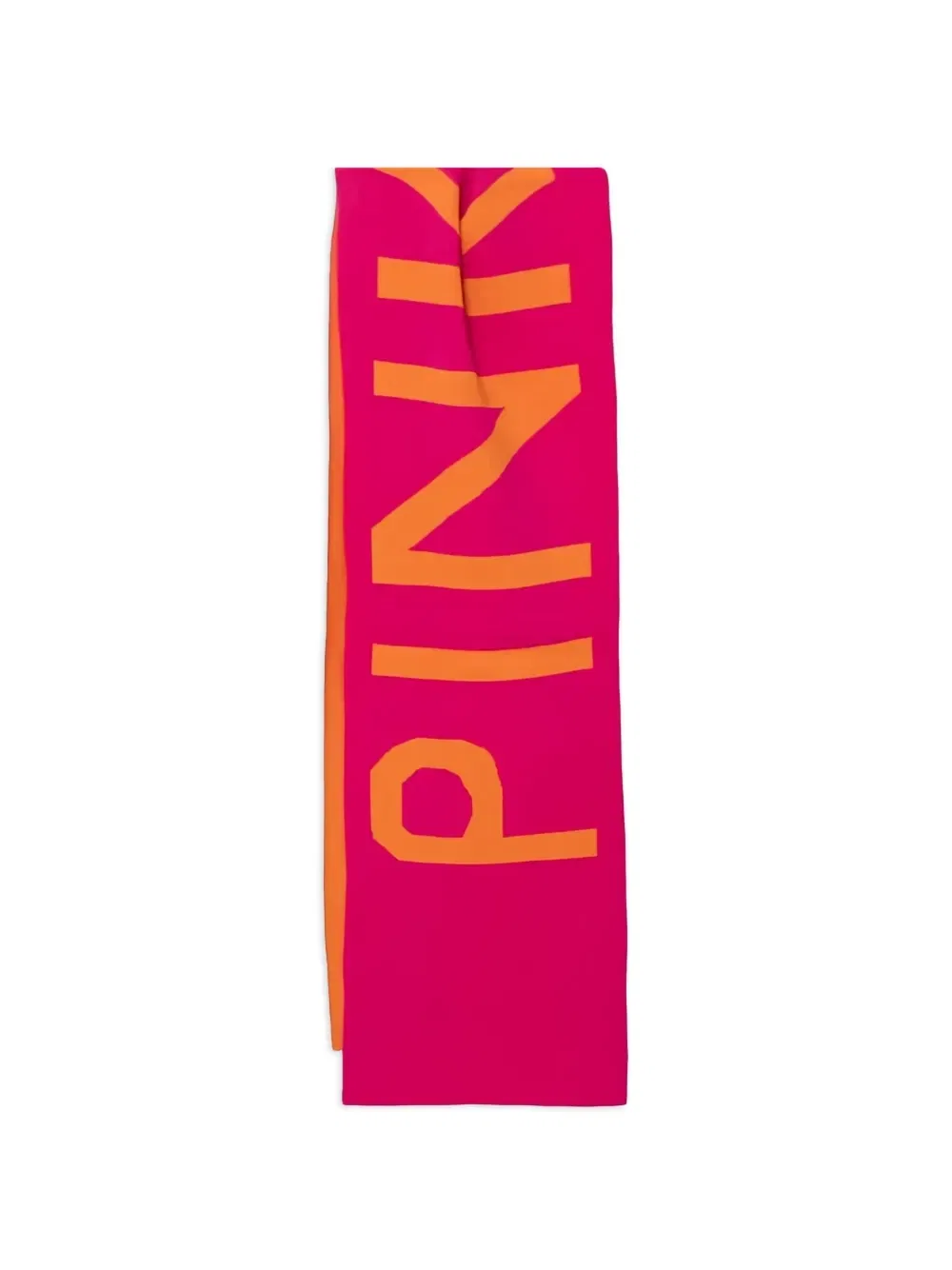 Шарф с надписью Pinko Kids, розовый