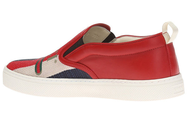 Кроссовки cruise slip-on 'stripes' Gucci, красный — фото 3