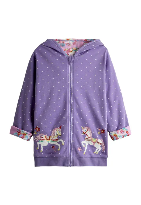Толстовка на молнии стандартного кроя Jojo Maman Bébé, Purple — фото 2