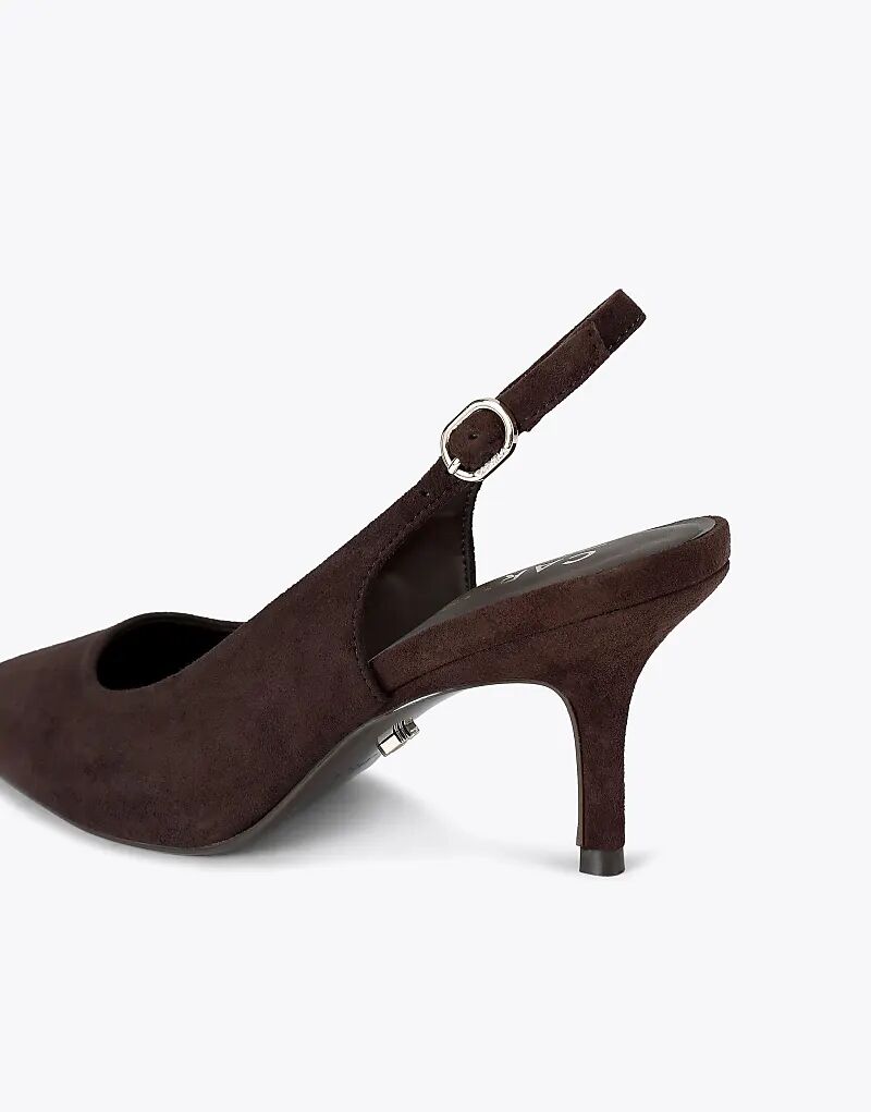 Туфли на каблуке Carvela Spirited из темно-коричневой замши — фото 3